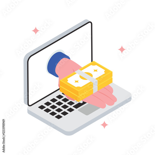 Virtual Money Vector Filled Icon style. Eps 10 File 