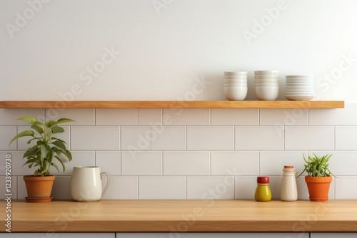 Wallpaper Mural Kitchen architecture shelf plant. Torontodigital.ca