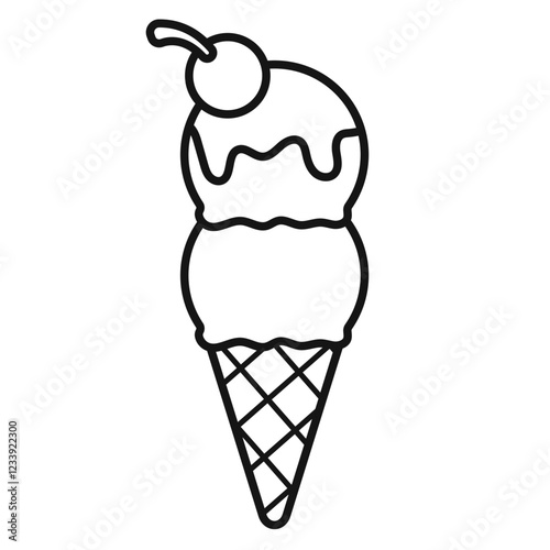 ice cream coloring page printable