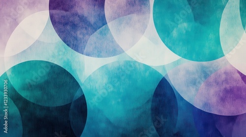 A visually captivating background featuring geometric circle shapes with a grainy texture.