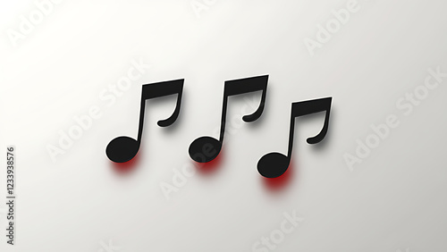 Wallpaper Mural Music note symbol. Simple and flat design. Torontodigital.ca