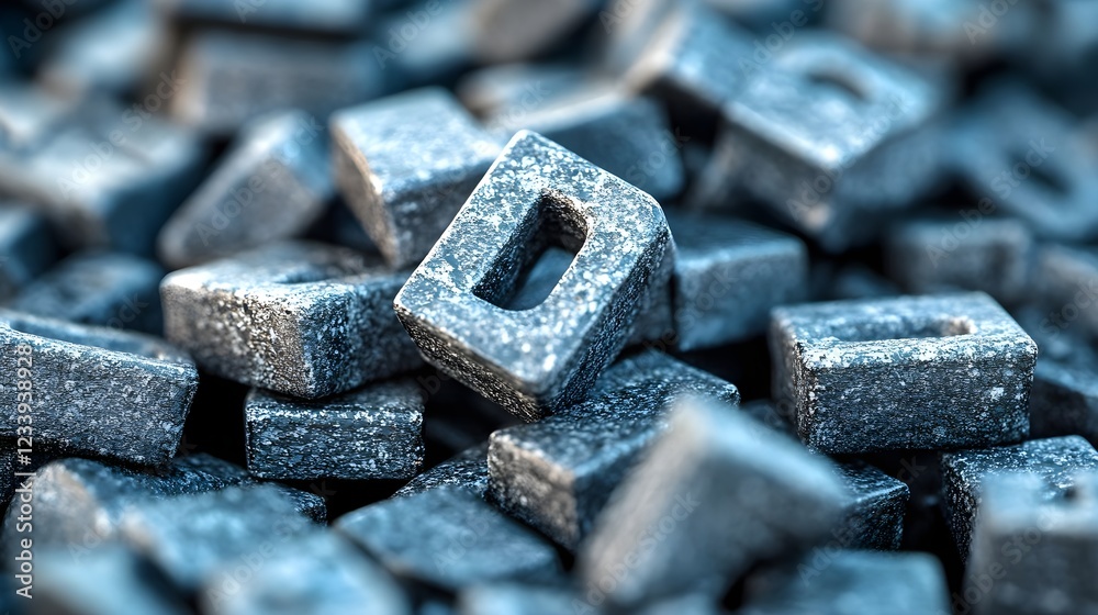 Close up of Gray Granite Cubes Abstract Stone Texture Background Detailed Macro Shot of Industrial Close up of Gray Granite Cubes Abstract Stone Texture Background Detailed Macro Shot of Industrial