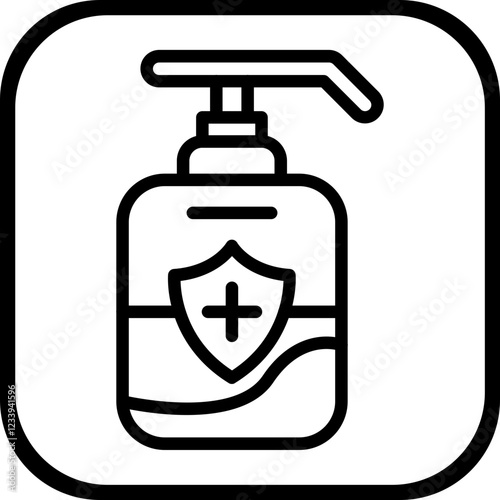 724-Hand Sanitizer Icon style