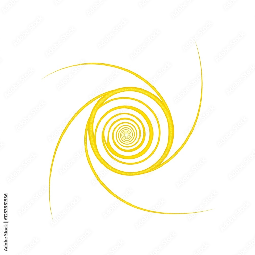 abstract yellow spiral swirl design white background illustration abstract yellow spiral swirl design white background illustration