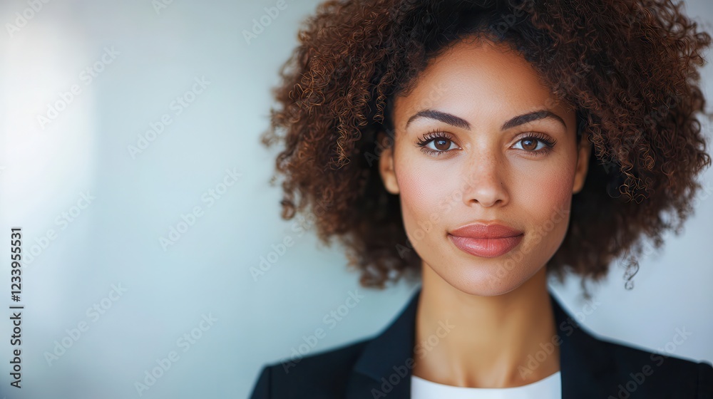 Career development thrives through professional networking, mentorship, and strategic growth. Confident woman with curly hair in a professional setting. Career development thrives through professional networking, mentorship, and strategic growth. Confident woman with curly hair in a professional setting.