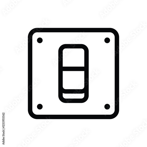 light switch icon design vector template