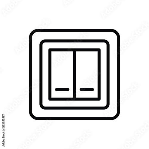light switch icon design vector template