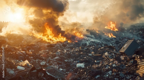 Incineration: Waste materials are burned using fire, reducing their volume and eliminating harmful substances, making it a safe and efficient disposal method.

