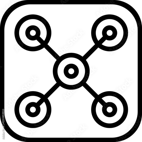 Flux Feed vector icon style