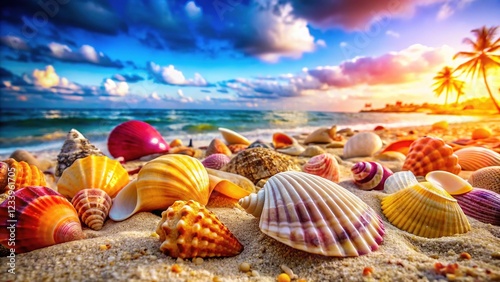 Pictures of cockleshells on the beach