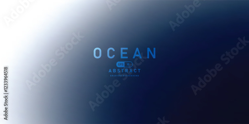 Ocean gradient background with smooth transitions from white to deep blue, creating calming and abstract effect