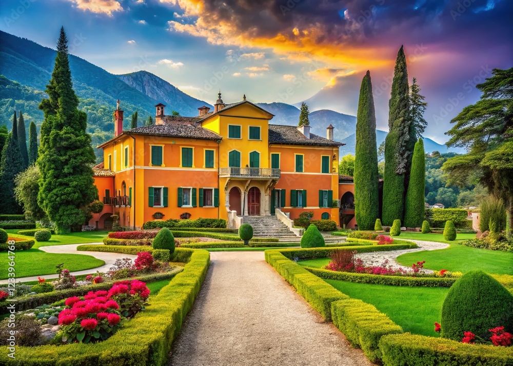 Fototapeta premium Stunning Parco Pubblico Villa Gandini in Formigine