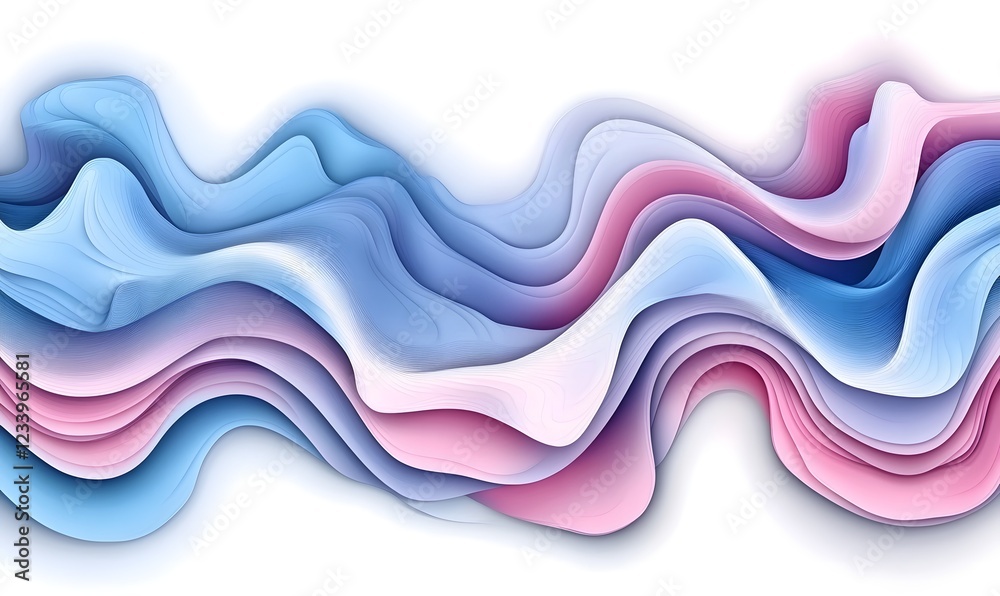 Fototapeta premium Abstract pastel wave background design