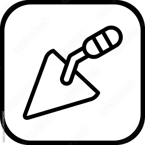 Trowel vector icon style