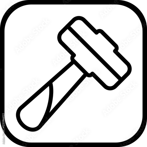 Sledgehammer vector icon style