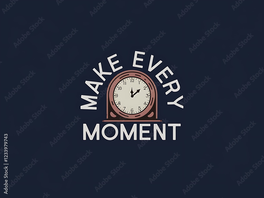 Make Every Moment Count Clock Graphic Design Make Every Moment Count Clock Graphic Design