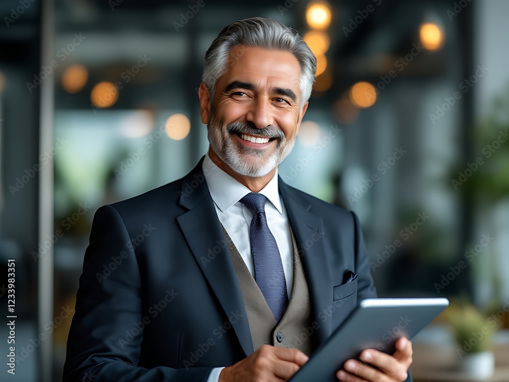 businessman with tablet computer businessman with tablet computer