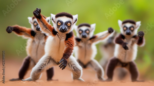 Laughing lemurs are quickly becoming global favorites with their infectious personalities and distinct, joyful calls. These playful creatures are captivating audiences worldwide wi photo