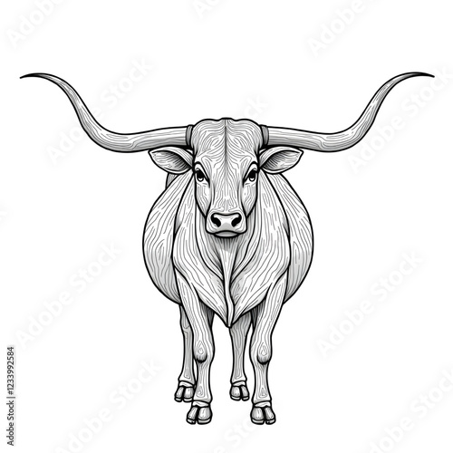 bull with horns