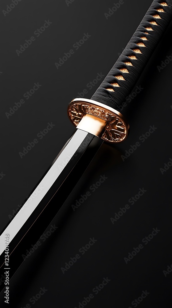 Naklejka premium Saber Sword Rapier Sabre Brand isolate Black background