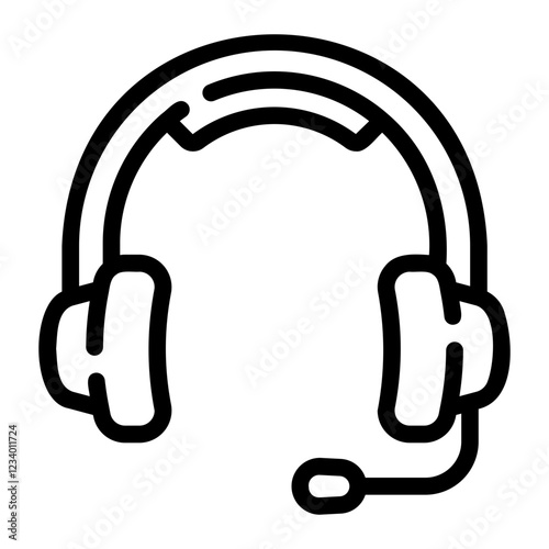 headphones Line Icon