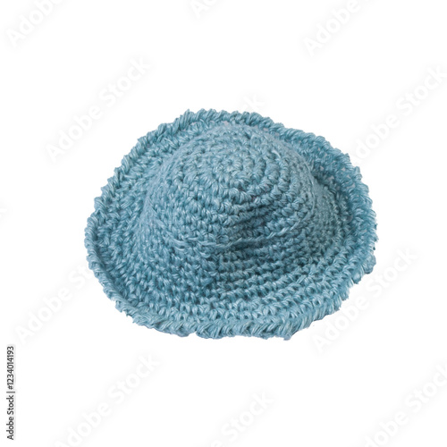 Chapeau de poupée tricoté avec de la laine