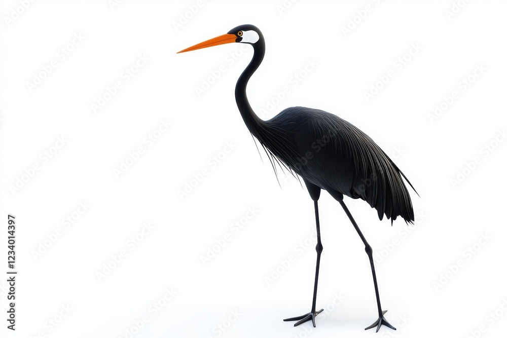 Obraz premium Crane isolated on white background