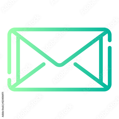 email Line Gradient Icon photo