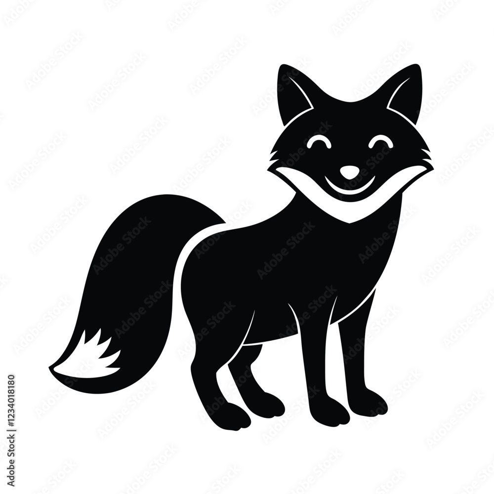 Fototapeta premium black and white cat vector