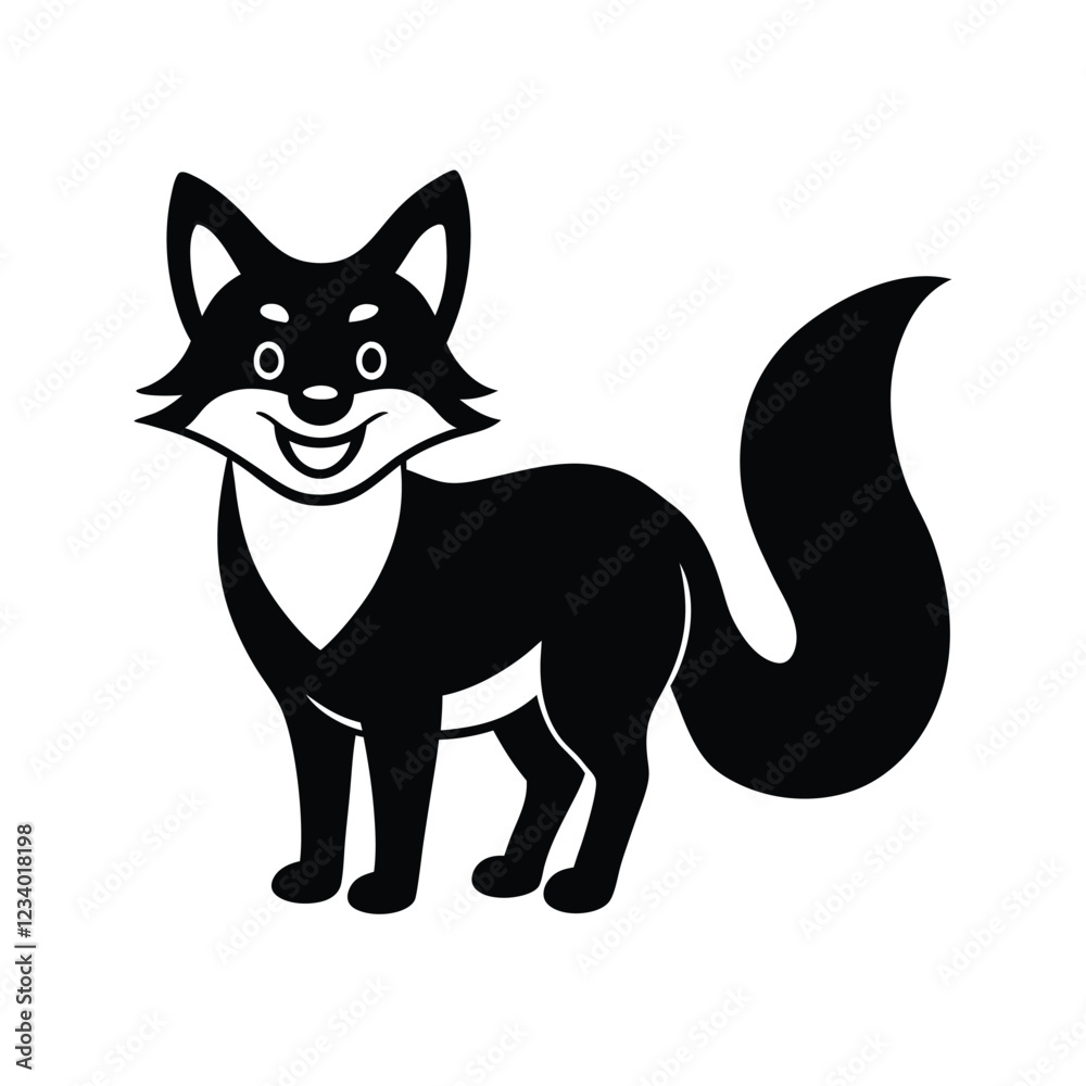 Obraz premium black and white cat