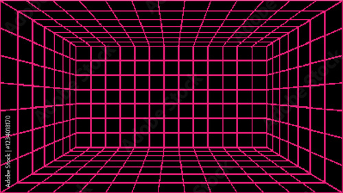 Pixel art a futuristic technology background