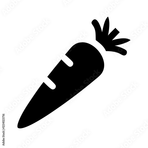 Carrot Vector Icon for Vegetables and Healthy Eating Representation