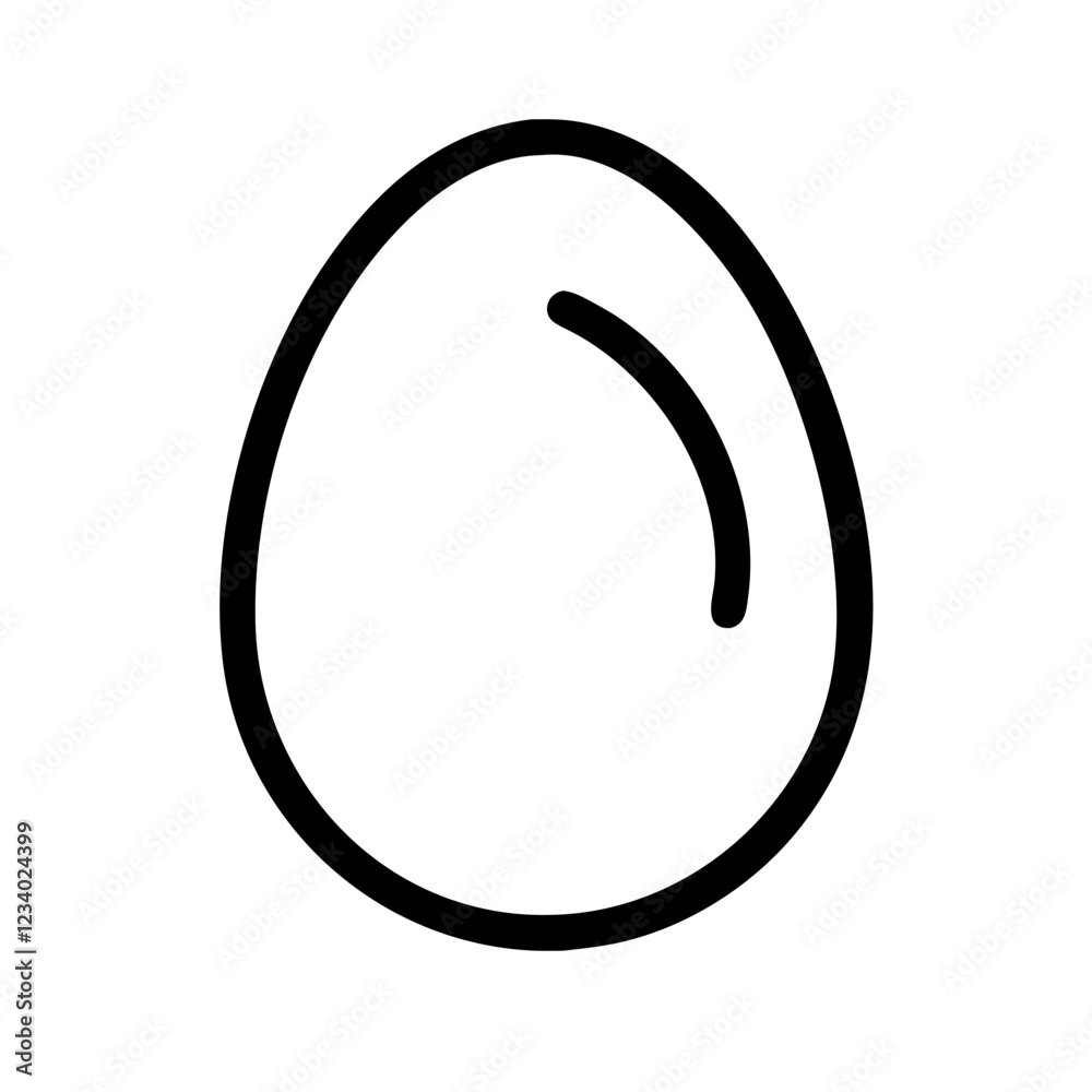 Egg Vector Icon for Food and Nutrition Representation Egg Vector Icon for Food and Nutrition Representation