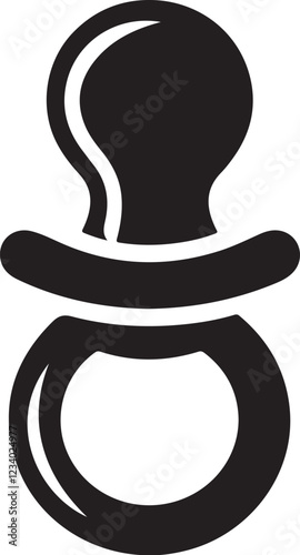 Silicone nipple icon illustration silhouette
