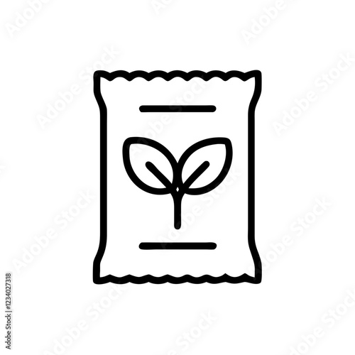 Seed Packet Vector Icon for Gardening and Planting Essentials