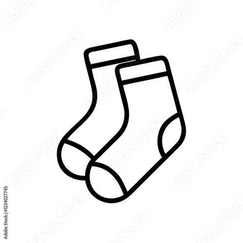 Socks Vector Icon for Comfort and Everyday Wear