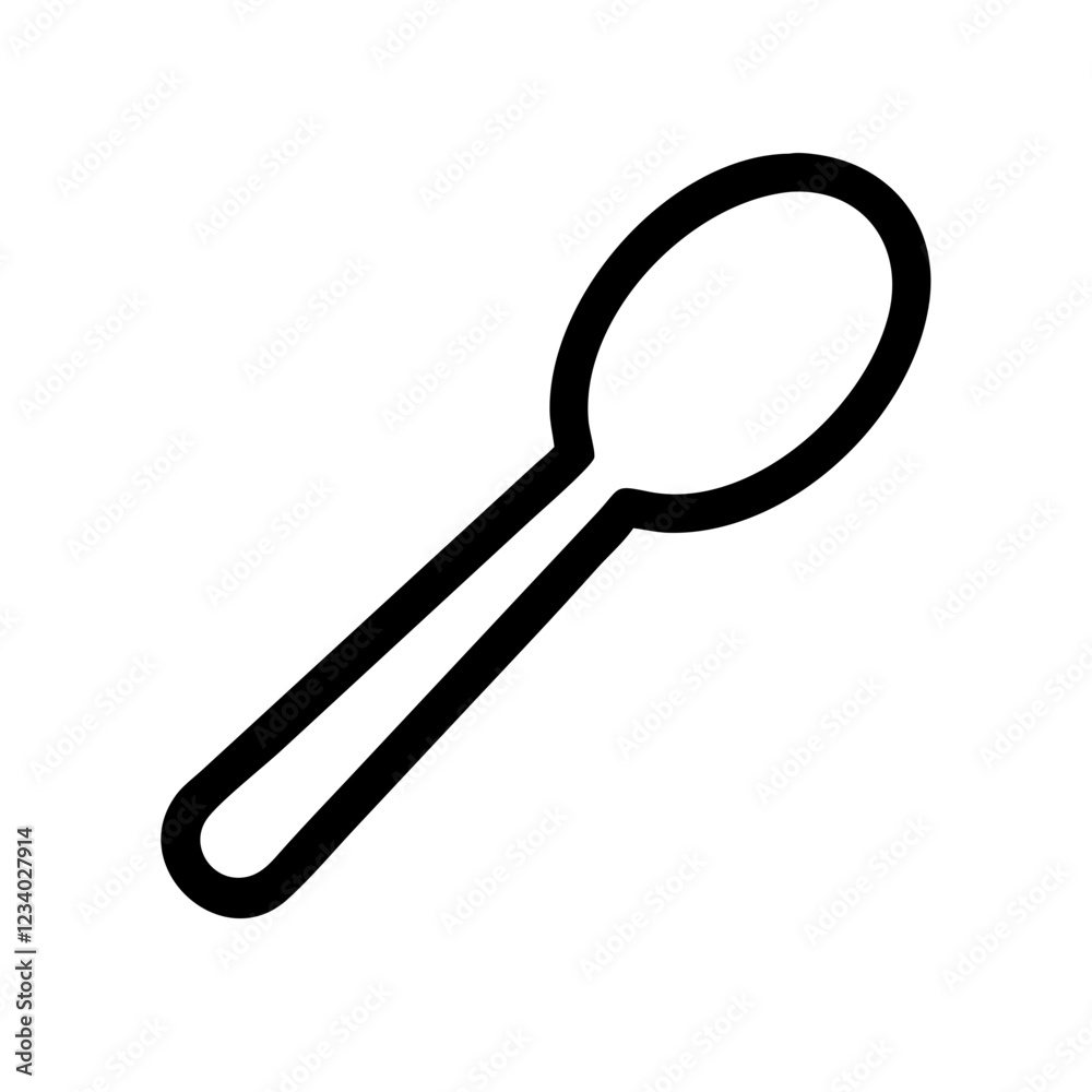 Spoon Vector Icon for Utensils and Dining Essentials Spoon Vector Icon for Utensils and Dining Essentials