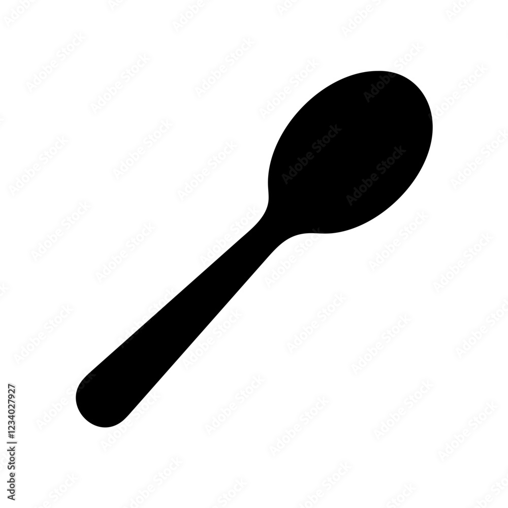 Spoon Vector Icon for Utensils and Dining Essentials Spoon Vector Icon for Utensils and Dining Essentials