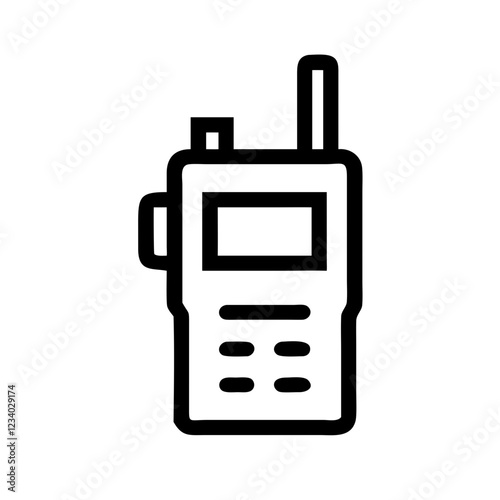 Walkie-Talkie Vector Icon for Communication and Connectivity