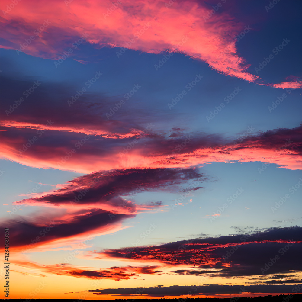 Fototapeta premium Ethereal Hues of Afterglow