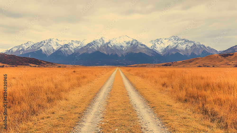 Mountain road autumn landscape, travel background Mountain road autumn landscape, travel background