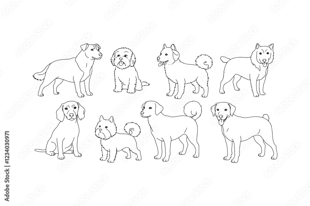set of dogs set of dogs