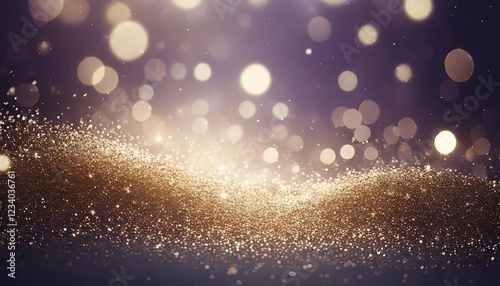 Wallpaper Mural 煌めく星の舞　幻想的なゴールドの輝きと優雅なボケライト Torontodigital.ca