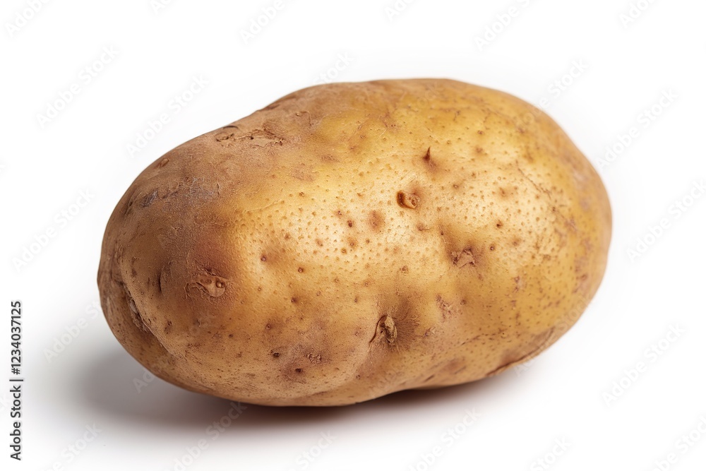 Whole Potatoe isolated above white background Whole Potatoe isolated above white background
