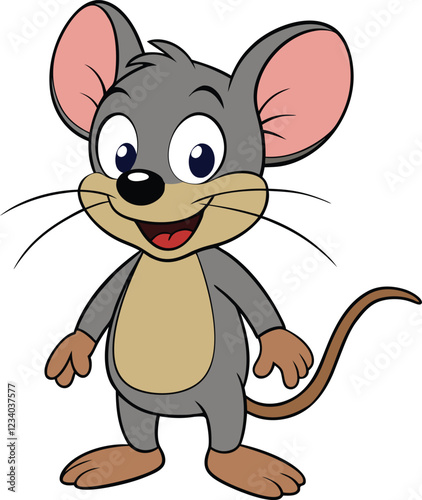 a cute mouse funny cartoon design new