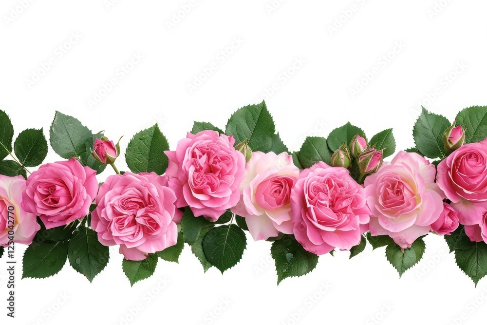 Obraz premium Rose border flower plant nature.
