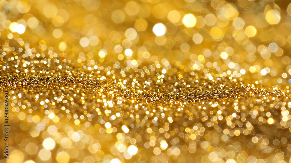 A shimmering golden background filled with sparkling light reflections. A shimmering golden background filled with sparkling light reflections.