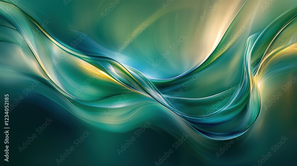 Fototapeta premium Ethereal algae patterns intricate swirls in sunlit waters