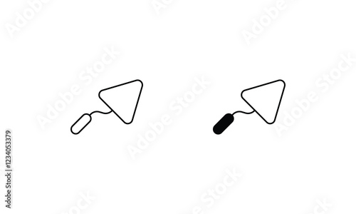 Shovel icons set vector stock illustration