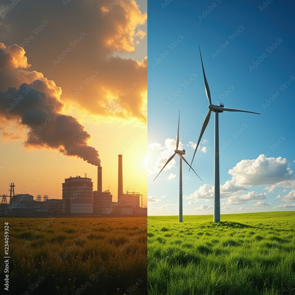 Fossil fuels vs. renewable energy: A stark contrast highlighting the urgent need for sustainable power sources. Fossil fuels vs. renewable energy: A stark contrast highlighting the urgent need for sustainable power sources.